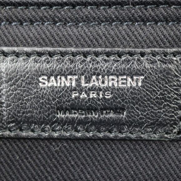 Saint Laurent Rive Gauche Black Leather Handbag (Pre-Owned) - Picture 7 of 10
